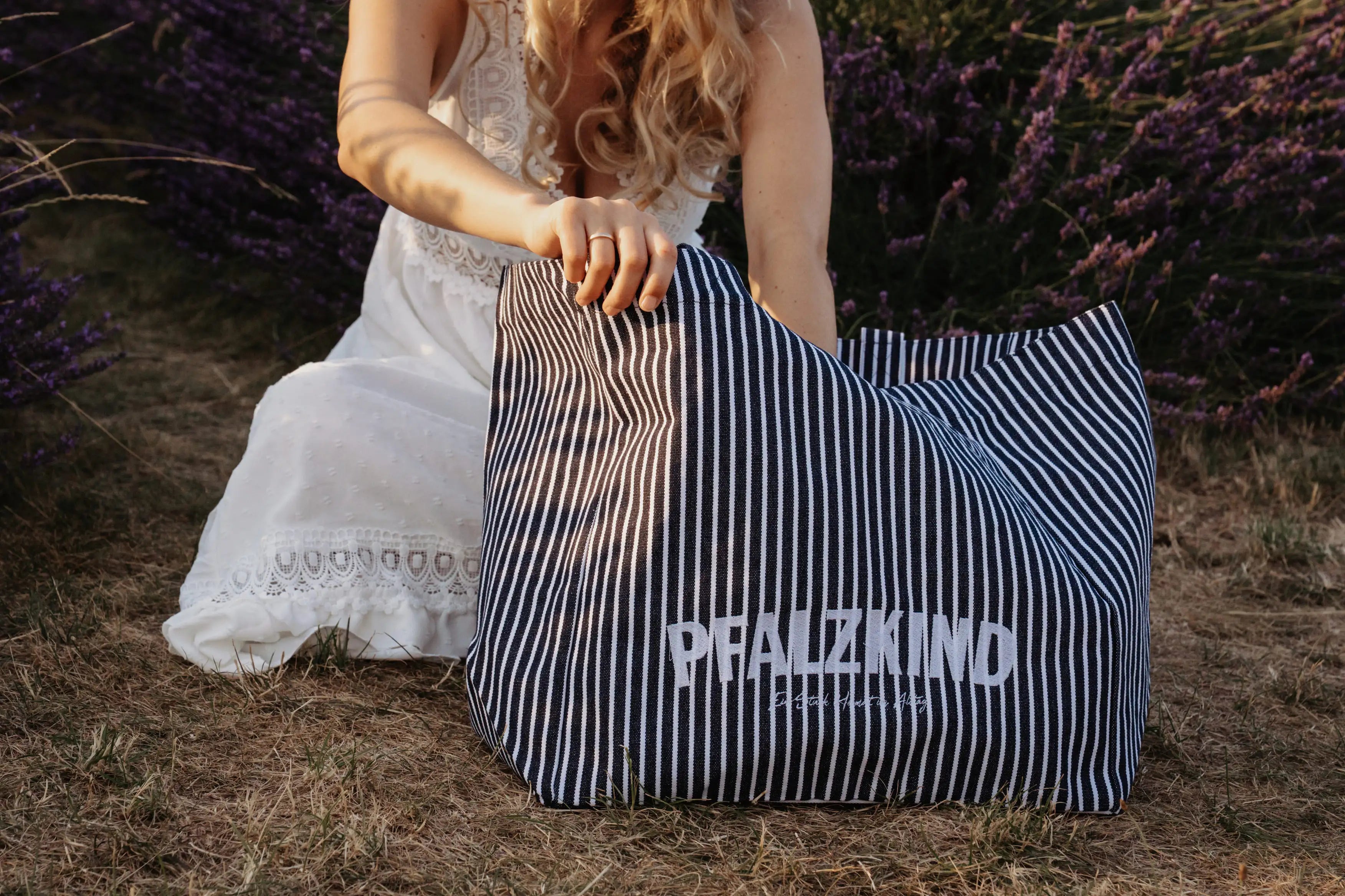 PFALZKIND SHOPPER BLAU/WEISS