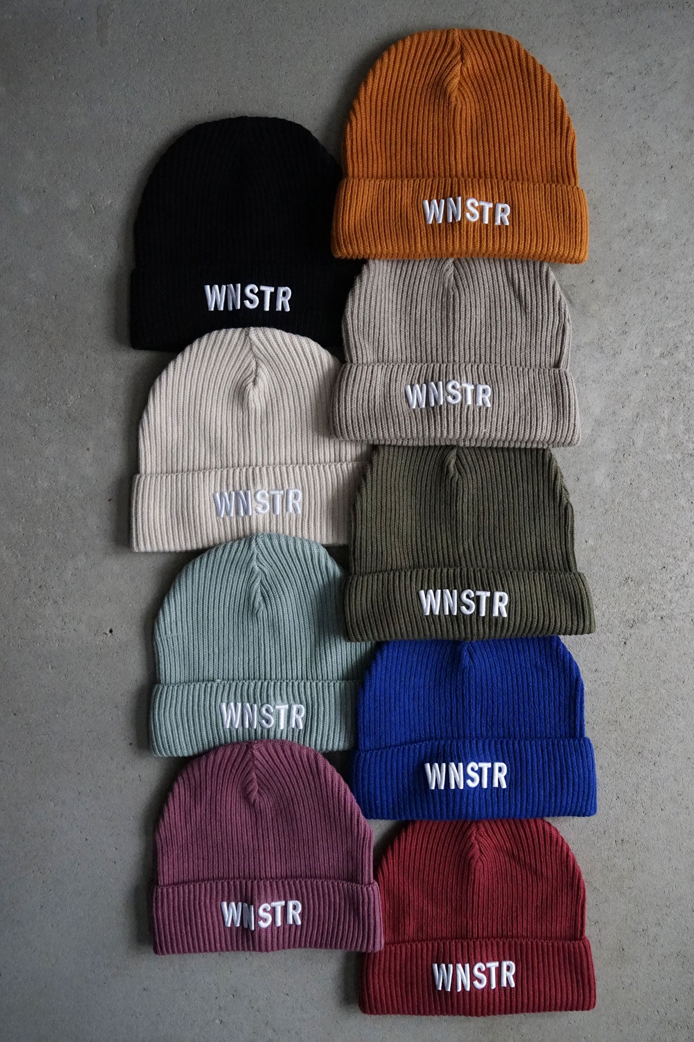 RIB KNIT BEANIE WNSTR - WNSTR®