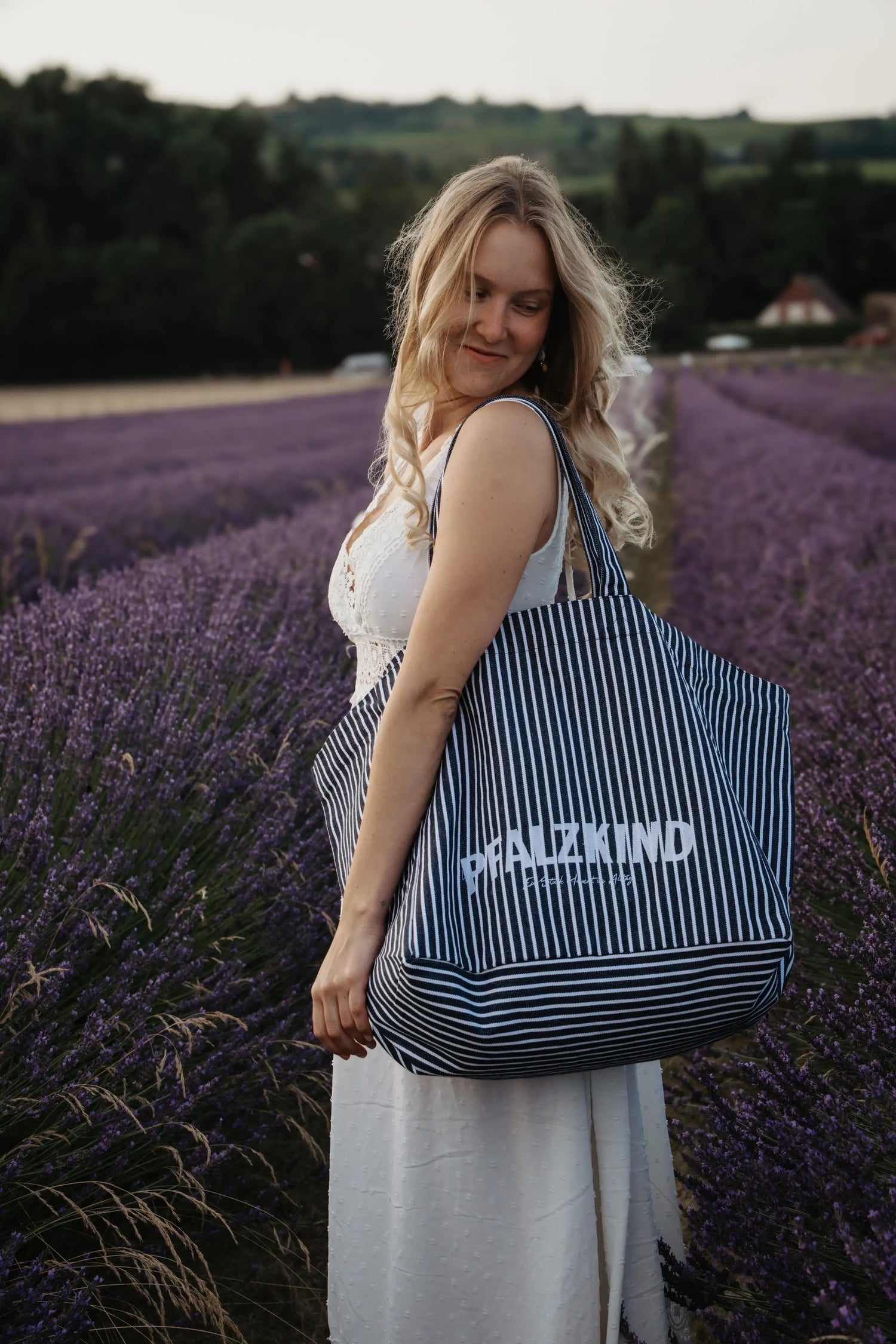 PFALZKIND SHOPPER BLAU/WEISS