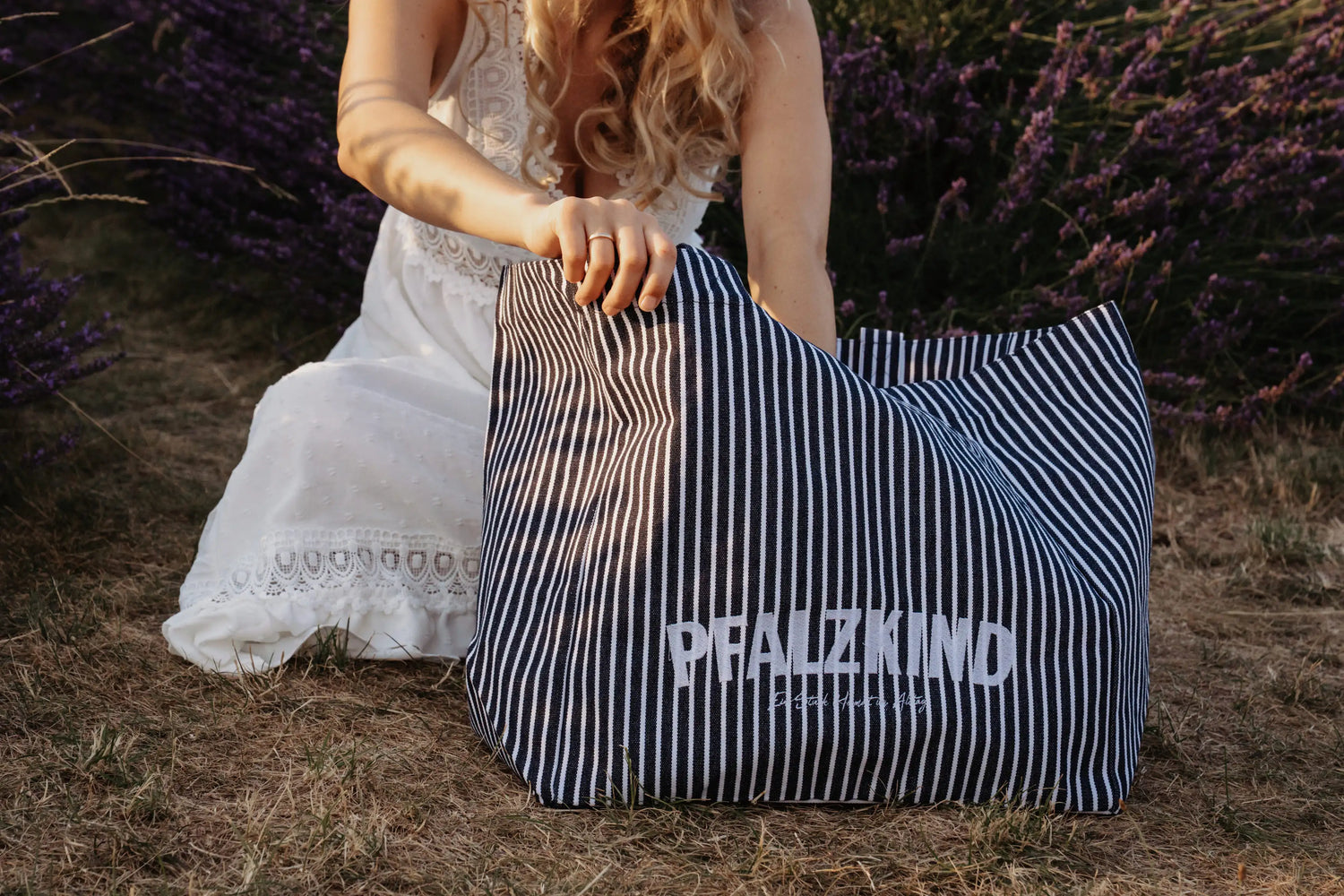 PFALZKIND SHOPPER BLAU/WEISS