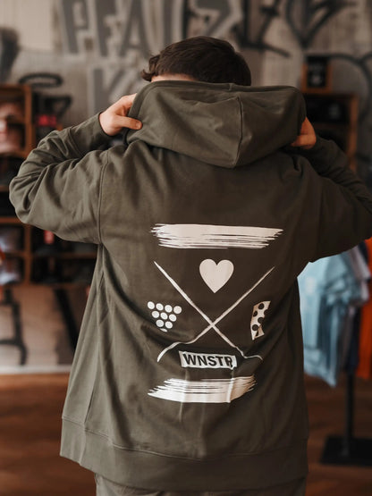 ZIP HOODIE HEIMAT INKED BACKPRINT - WNSTR®