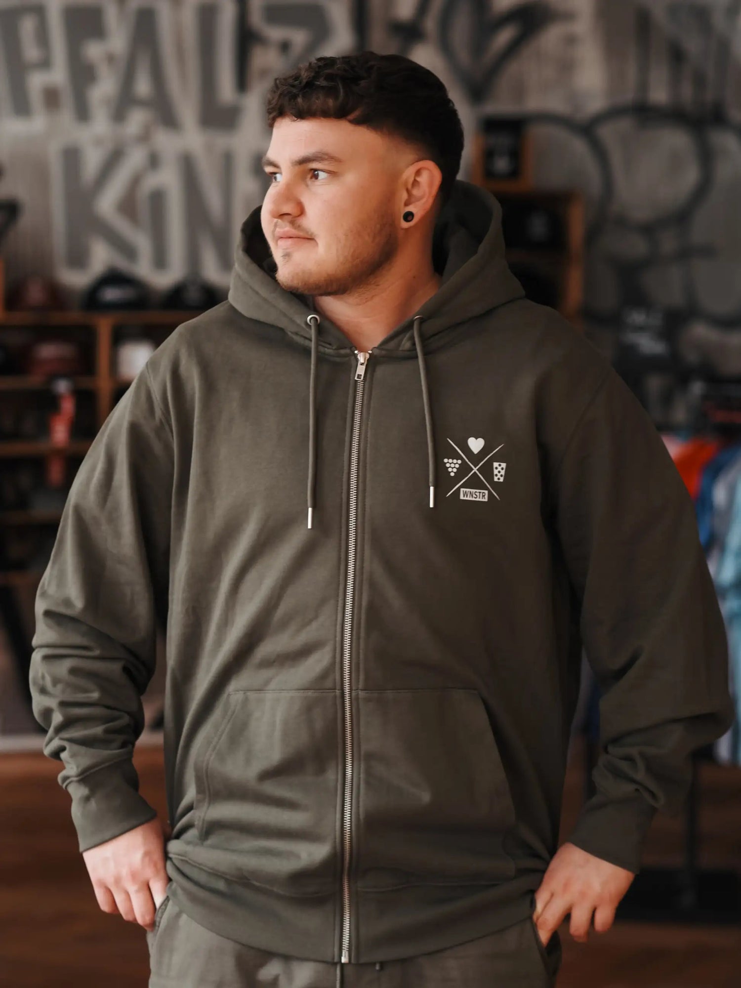 ZIP HOODIE HEIMAT INKED BACKPRINT - WNSTR®
