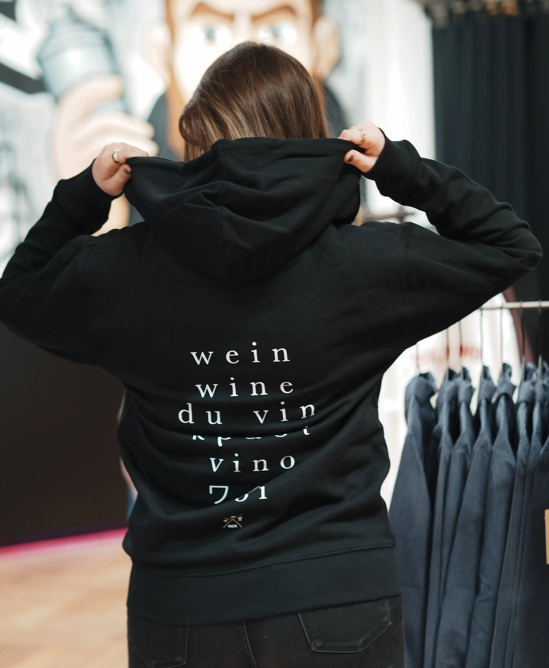 ZIP HOODIE HEIMAT WEIN DRUCK - WNSTR®