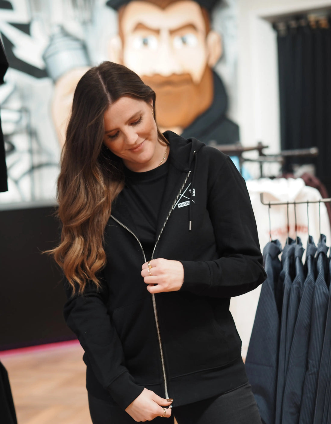 ZIP HOODIE HEIMAT WEIN DRUCK - WNSTR®