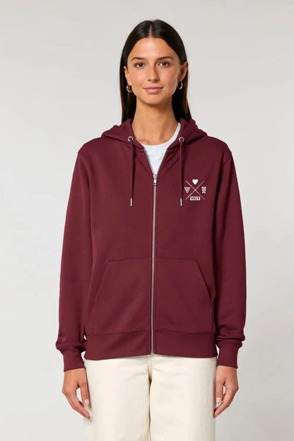 ZIP HOODIE HEIMAT WEIN DRUCK - WNSTR®