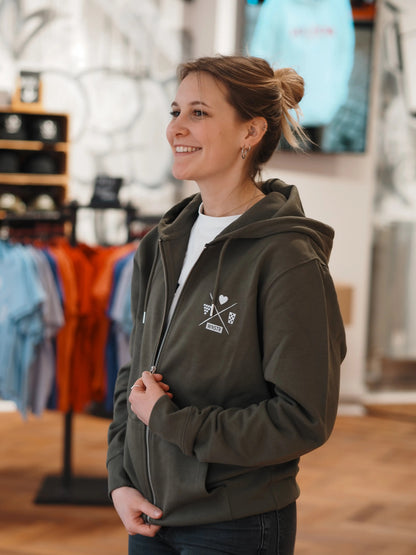ZIP HOODIE HEIMAT WEIN DRUCK - WNSTR®