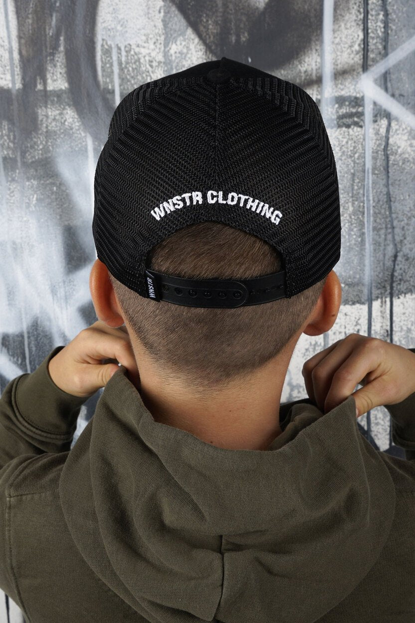 TRUCKERCAP HEIMAT BLACK/WHITE KIDS - WNSTR®